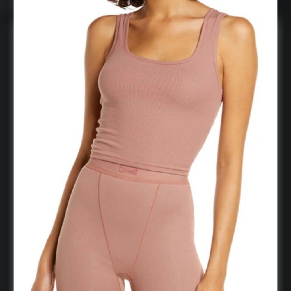 SKIMS | Ribbed Tank and Boxer Shorts Set